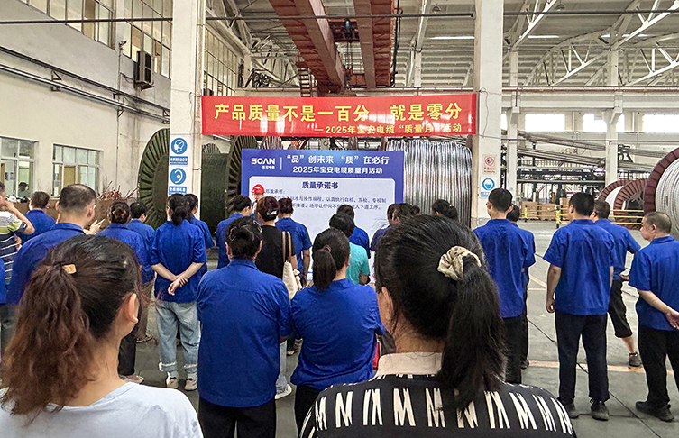 “品”創未來 “質”在必行——寶安電纜啟動2025年“質量月”活動